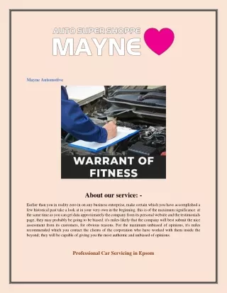 mayne automotive