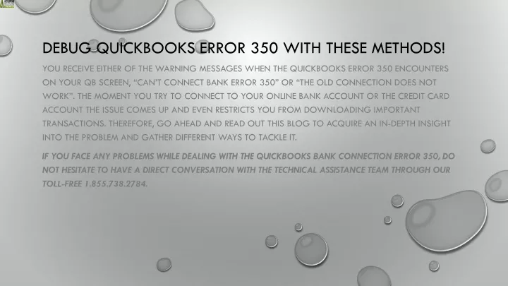 debug quickbooks error 350 with these methods