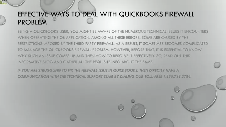 effective ways to deal with quickbooks firewall problem