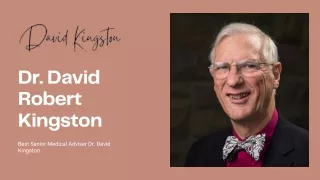 Dr. David Kingston