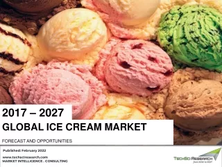 Ice Cream Market - Global Industry Size, Share, Trend and Forecast 2027