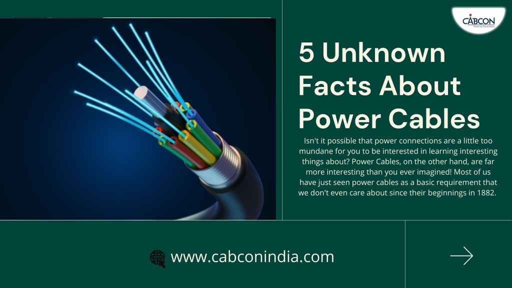 Power Connection Facts PPT - 5 Unknown Facts About Power Cables PowerPoint Presentation, free ...