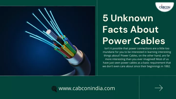 5 unknown facts about power cables