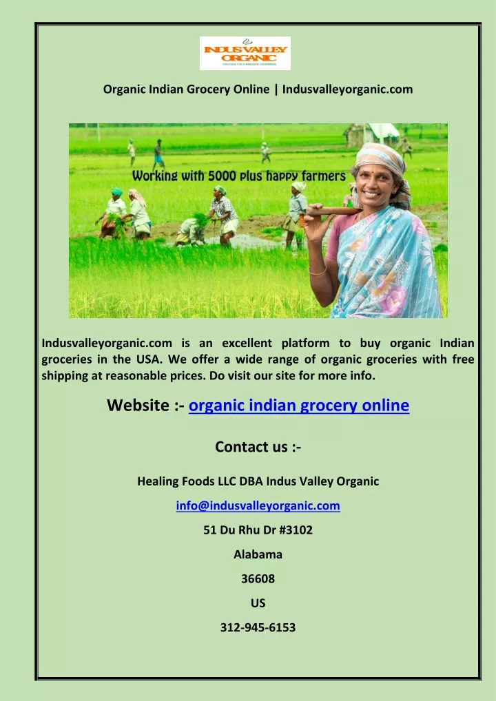 organic indian grocery online indusvalleyorganic