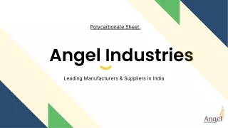 Angel Industries - Polycarbonate Sheet - Exporters in india