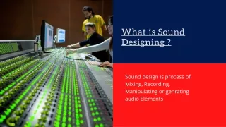 Sound Design Certificate Course - Fees, Course details