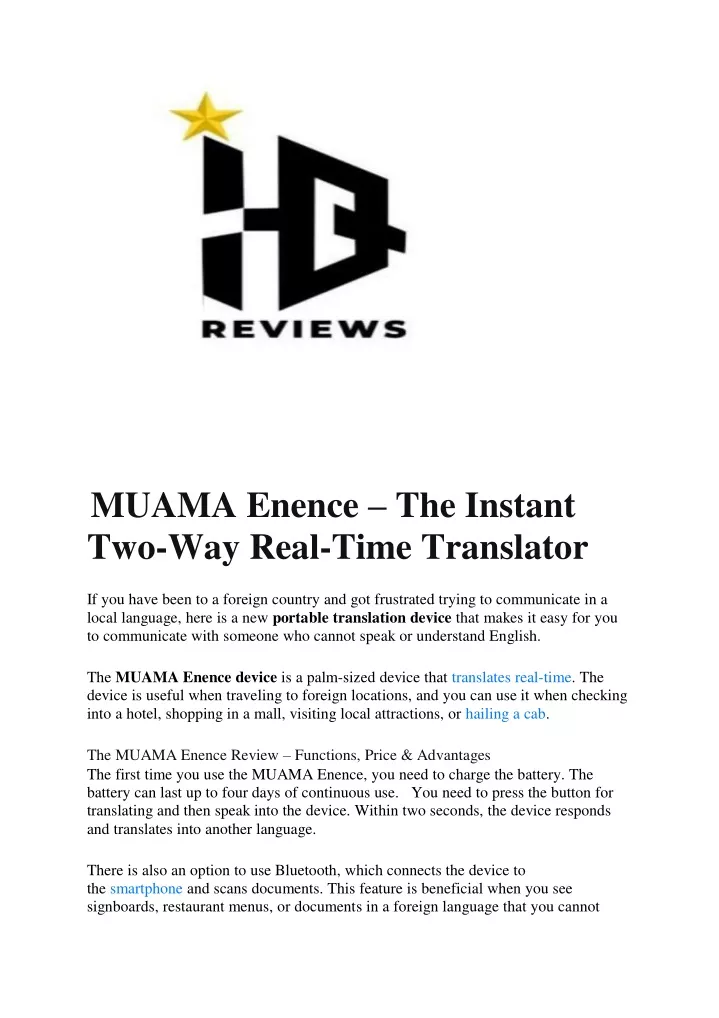muama enence the instant two way real time