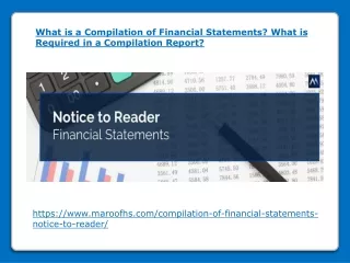 What is a Compilation of Financial Statements