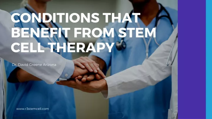 conditions that benefit from stem cell therapy
