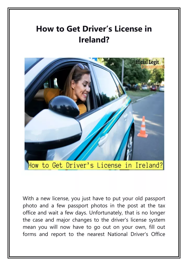 how to get driver s license in ireland