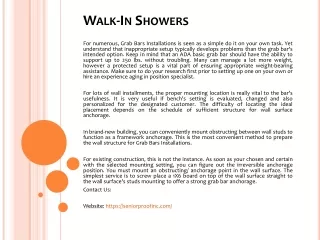 Walk-In Showers