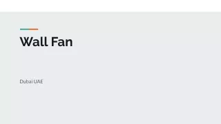 wall fan