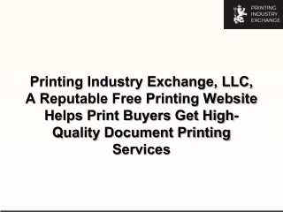 A Reputable Free Printing Website Helps Print Buyers Get High-Quality Document Printing Services