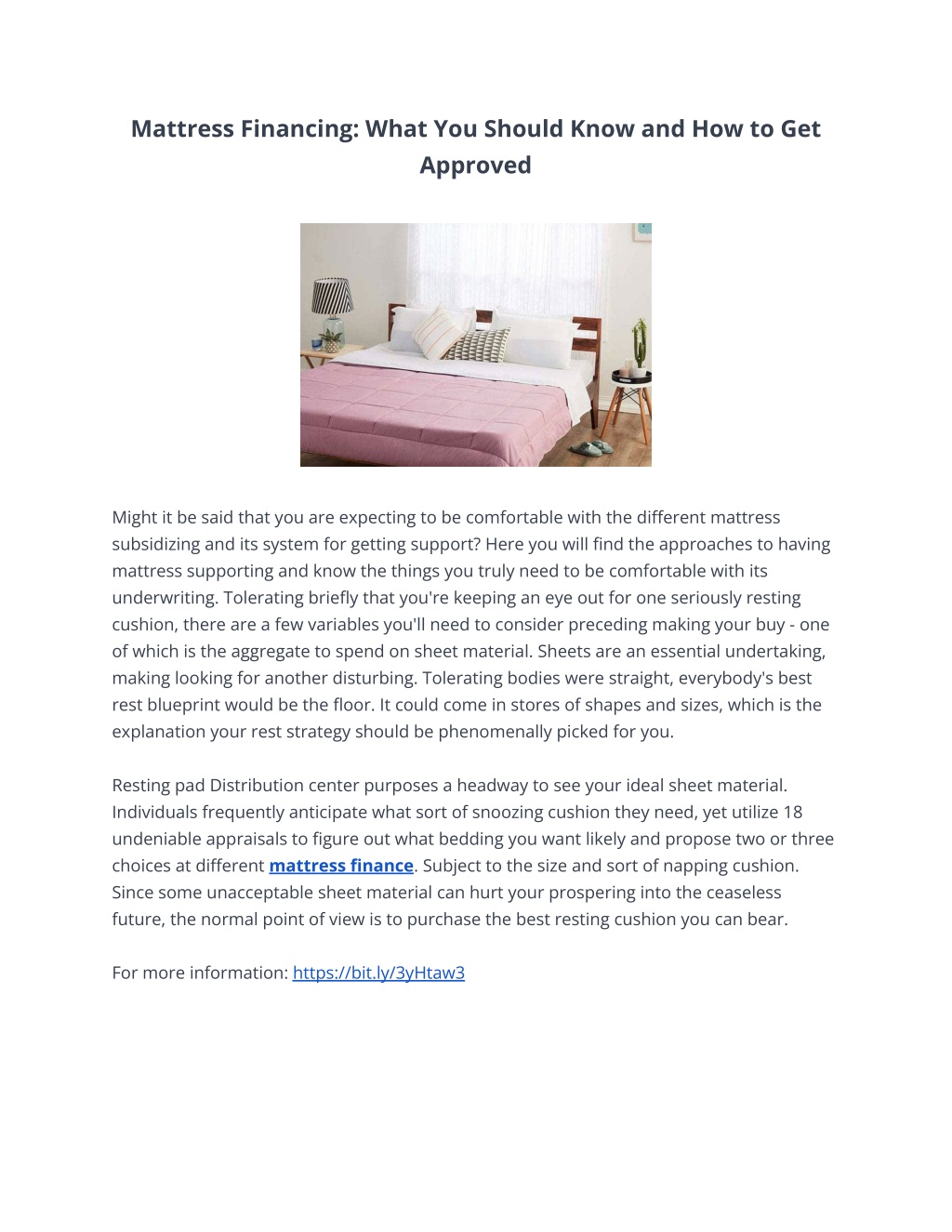 PPT - Mattress Financing: What You Should Know and How to Get Approved