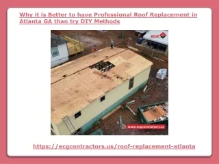 Professional Roof Replacement in Atlanta GA than try DIY Methods