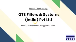 pleated filter cartridge
