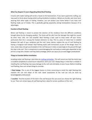 what you require to learn regarding metal roof