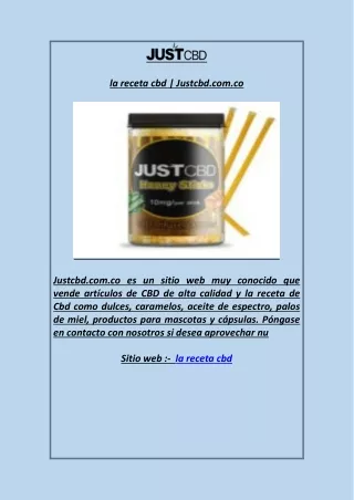la receta cbd justcbd com co