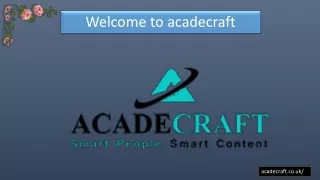 welcome to acadecraft