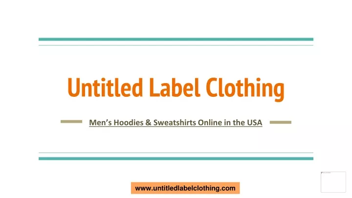 untitled label clothing