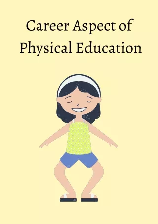 career aspect of physical education