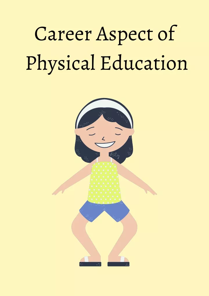 career aspect of physical education