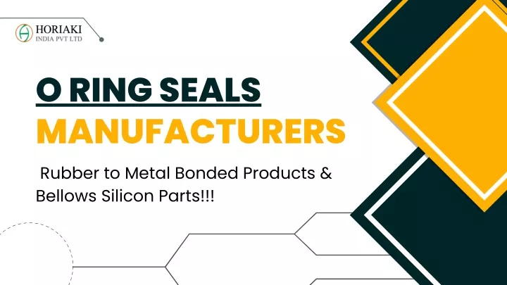 o ring seals manufacturers rubber to metal bonded