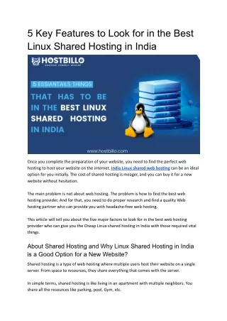 5 key features to look for in the best linux