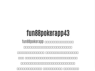 fun88pokerapp43 fun88pokerapp