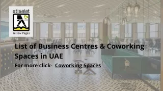 list of business centres coworking spaces in uae