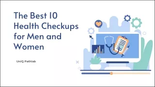 The Best 10 Health Checkups for Men and Women