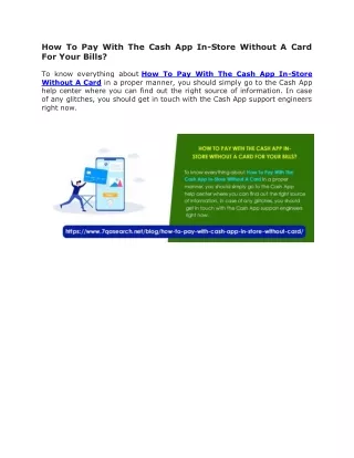 how to pay with the cash app in store without