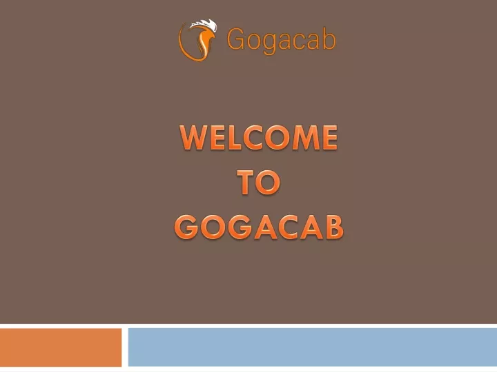 welcome to gogacab