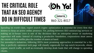 The Critical Role That An SEO Agency Do In Difficult Times.
