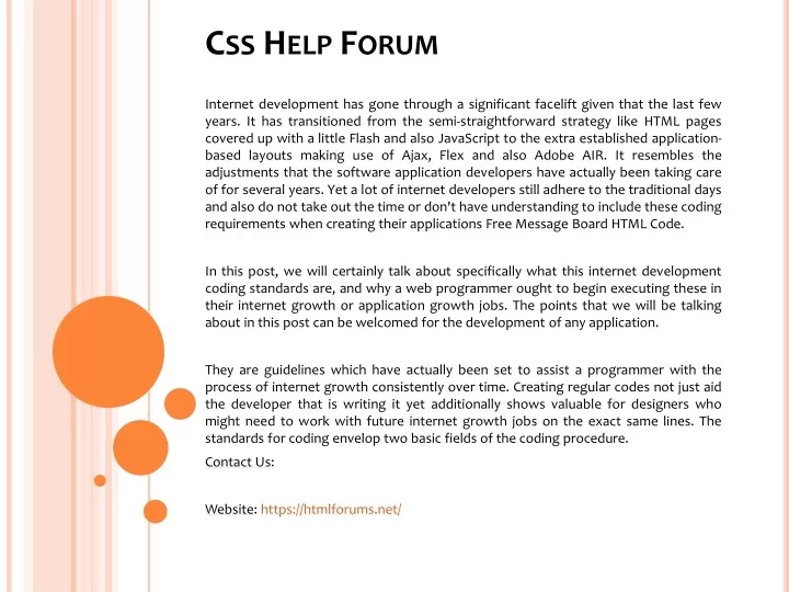 css help forum