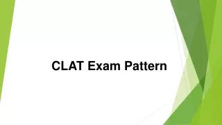 CLAT Exam Pattern
