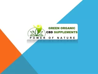 Certified Organic CBD Oil (PPT)