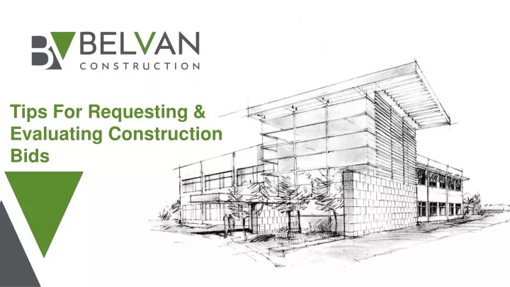tips for requesting evaluating construction bids