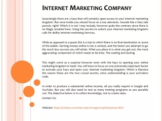 internet marketing company