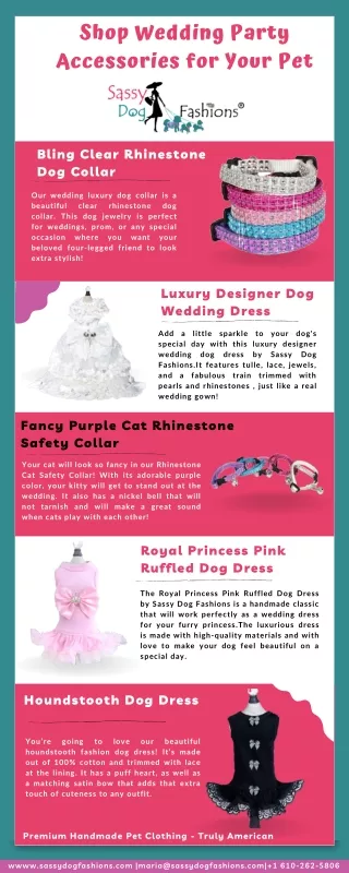 Shop Wedding Party Accessories for Your Pet
