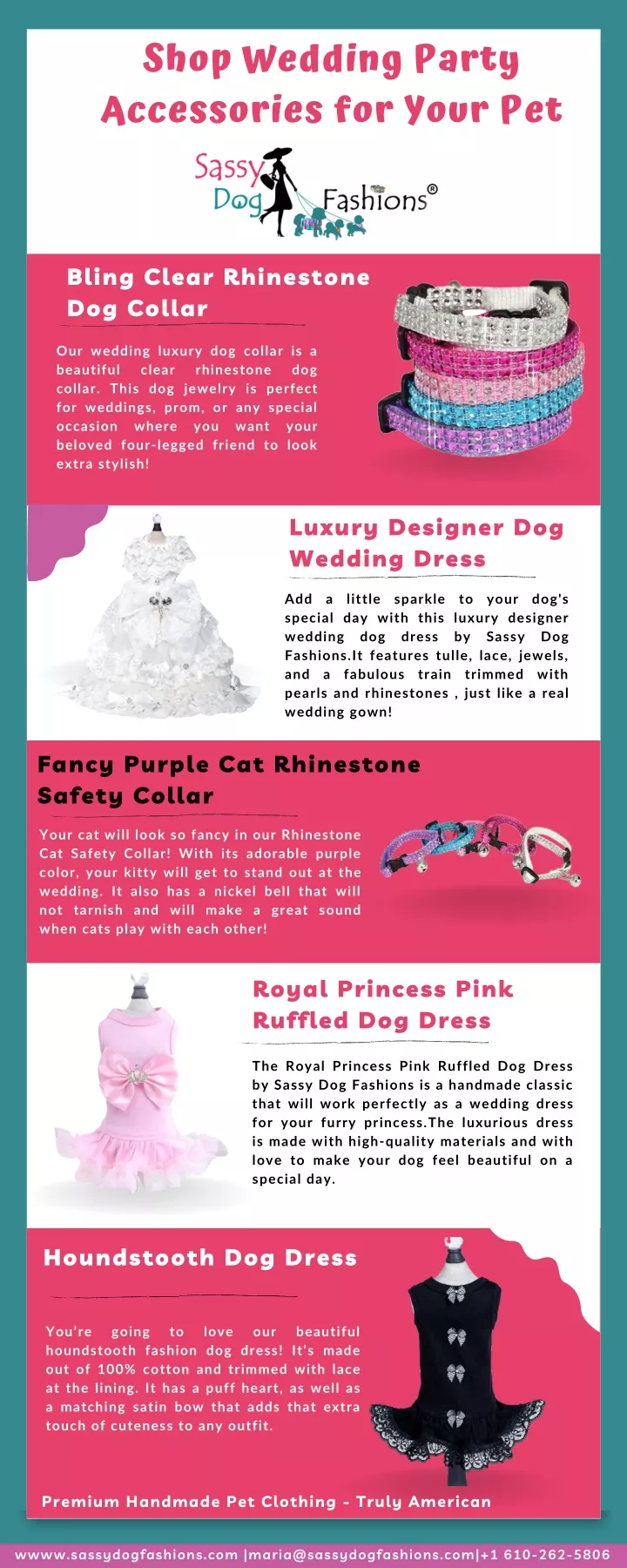 shop wedding party accessories for your pet