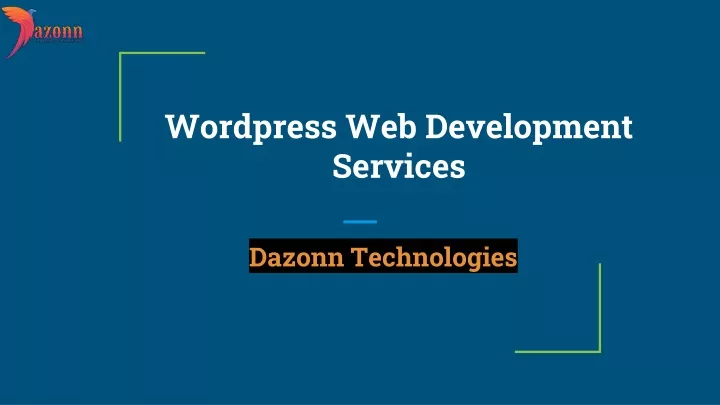 wordpress web development services