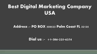 Best Digital Marketing Company USA