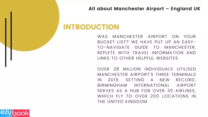 all about manchester airport england uk