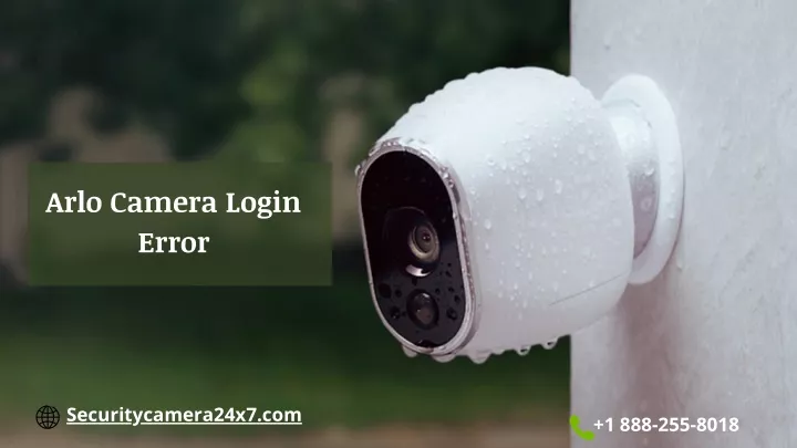 arlo camera login error