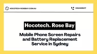 Mobile Phone Screen Repairs and Battery Replacement Service in Sydney