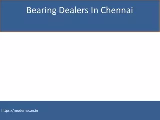 Bearing Dealers In Chennai