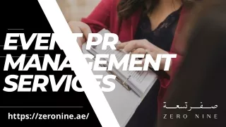 Event PR Management Services