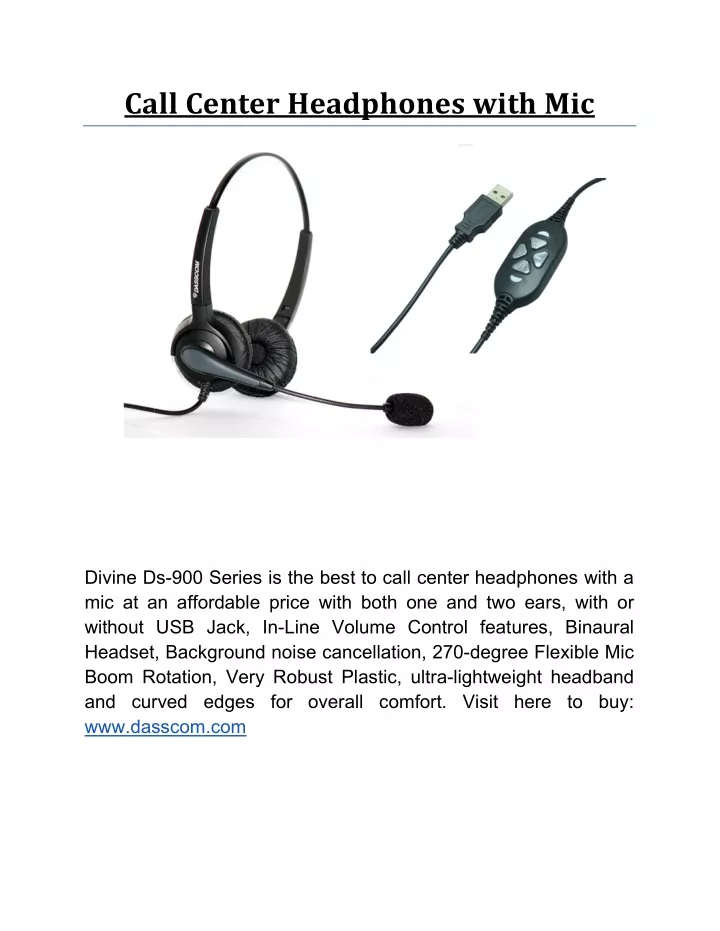 call center headphones with mic