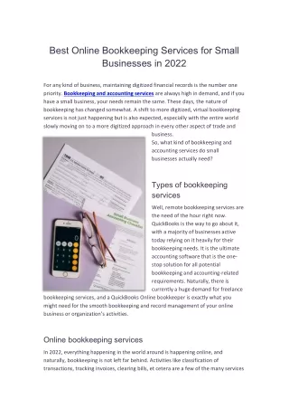 Best Online Bookkeeping Services for Small Businesses in 2022
